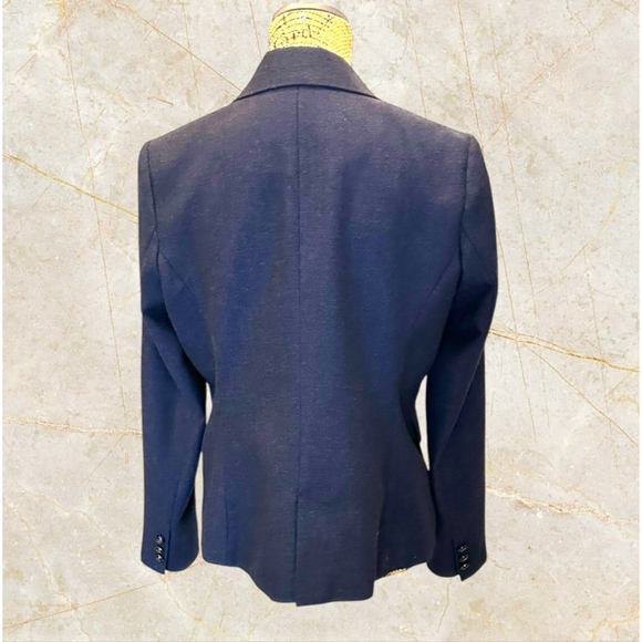 058 - Women's Smart Set Blazer Size L Blue - Picture 8 of 10